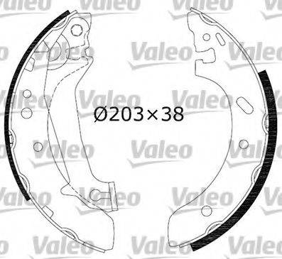 VALEO K221 Комплект гальмівних колодок