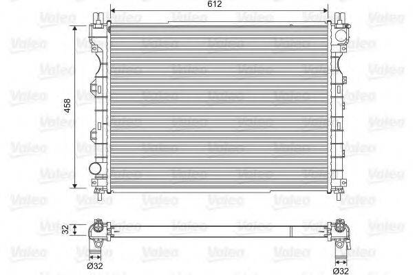 VALEO 701567 Радіатор, охолодження двигуна