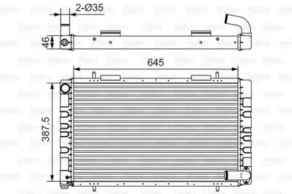 LAND ROVER ESR76 Радіатор, охолодження двигуна