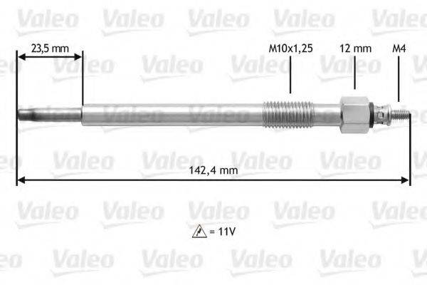 VALEO 345187 Свічка розжарювання