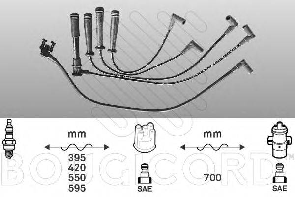 BOUGICORD 2496 Комплект дротів запалювання