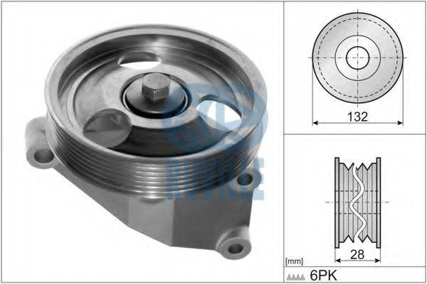 RUVILLE 56668 Паразитний / провідний ролик, полікліновий ремінь