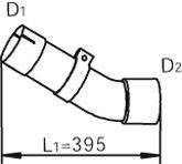 DINEX 50249 Труба вихлопного газу