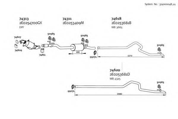 DINEX 37400004801 Система випуску ОГ