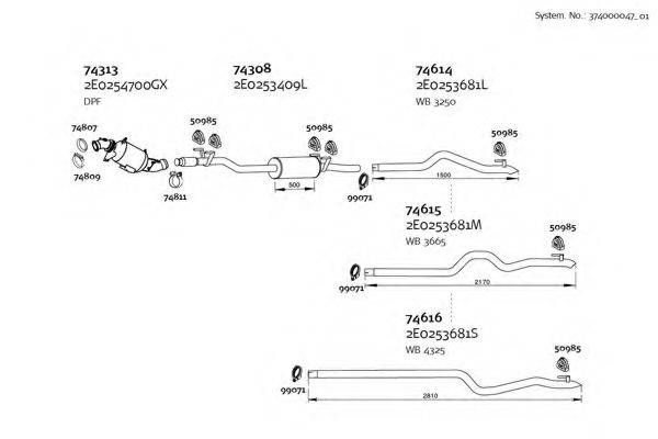 DINEX 37400004701 Система випуску ОГ