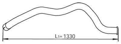 DINEX 54690 Труба вихлопного газу