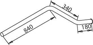 MERCEDES-BENZ 3094921004 Труба вихлопного газу