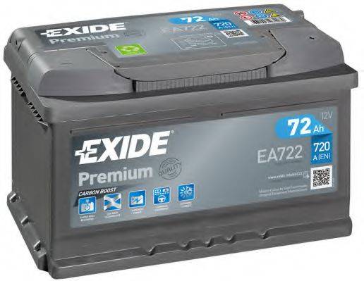 EXIDE EA722 Стартерна акумуляторна батарея; Стартерна акумуляторна батарея
