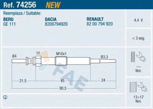 FAE 74256