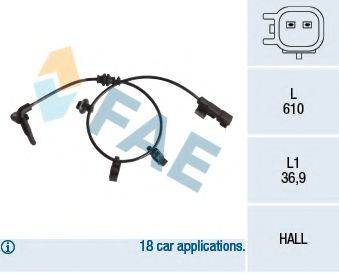 OPEL 12 47 325 Датчик, частота обертання колеса