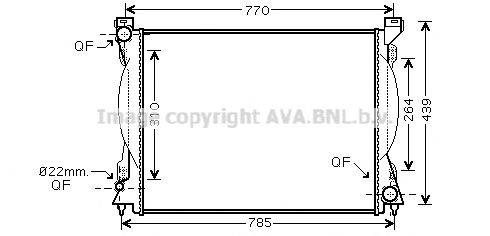 AVA QUALITY COOLING AI2230 Радіатор, охолодження двигуна