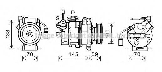 AVA QUALITY COOLING AIK342 Компресор, кондиціонер