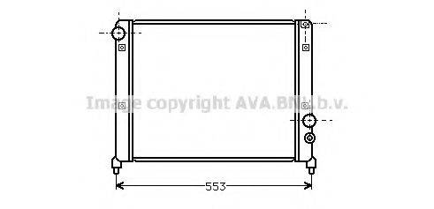 AVA QUALITY COOLING AL2043 Радіатор, охолодження двигуна