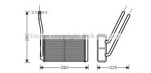 LAND ROVER JEF100050 Теплообмінник, опалення салону