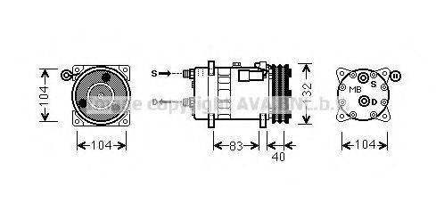 AVA QUALITY COOLING AUK200 Компресор, кондиціонер