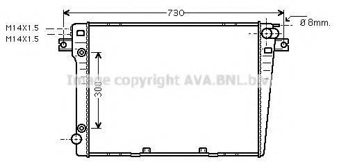 AVA QUALITY COOLING BWA2058 Радіатор, охолодження двигуна