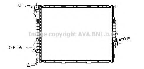 AVA QUALITY COOLING BWA2276 Радіатор, охолодження двигуна