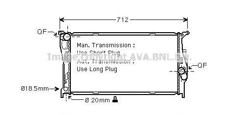 AVA QUALITY COOLING BWA2294 Радіатор, охолодження двигуна