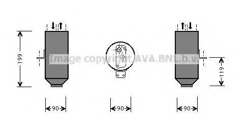 AVA QUALITY COOLING BWD223 Осушувач, кондиціонер