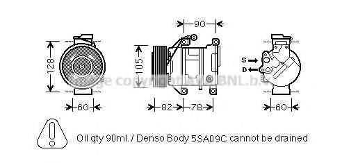 AVA QUALITY COOLING BWK316 Компресор, кондиціонер