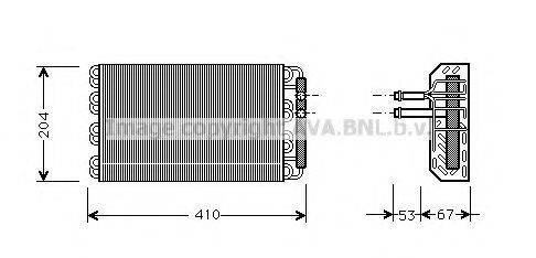 AVA QUALITY COOLING BWV019 Випарник, кондиціонер