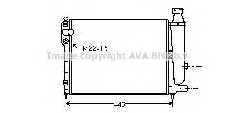 AVA QUALITY COOLING CN2048 Радіатор, охолодження двигуна