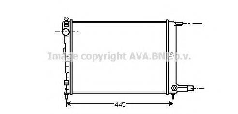 AVA QUALITY COOLING CN2070 Радіатор, охолодження двигуна