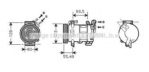 AVA QUALITY COOLING CNK251 Компресор, кондиціонер