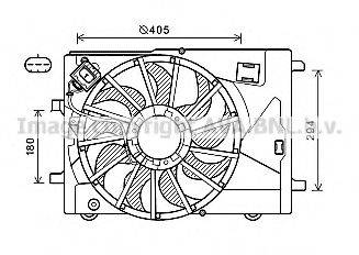 AVA QUALITY COOLING CT7502 Вентилятор, охолодження двигуна