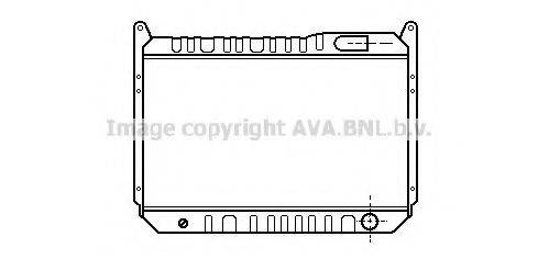 AVA QUALITY COOLING DN2067 Радіатор, охолодження двигуна