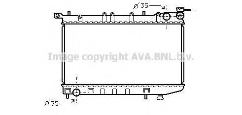 AVA QUALITY COOLING DN2174 Радіатор, охолодження двигуна