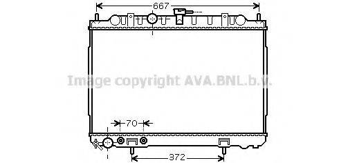 AVA QUALITY COOLING DN2239 Радіатор, охолодження двигуна