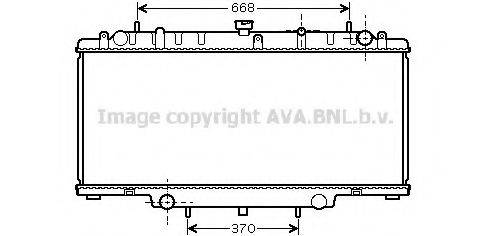 AVA QUALITY COOLING DN2246 Радіатор, охолодження двигуна