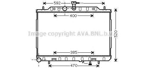 AVA QUALITY COOLING DN2294 Радіатор, охолодження двигуна