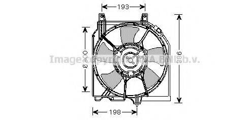 AVA QUALITY COOLING DN7524 Вентилятор, охолодження двигуна