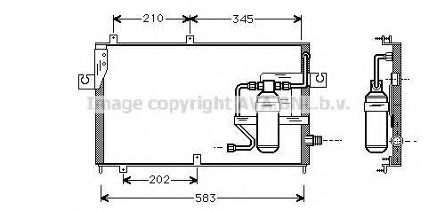 AVA QUALITY COOLING DU5039 Конденсатор, кондиціонер