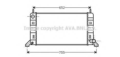 AVA QUALITY COOLING FD2080 Радіатор, охолодження двигуна