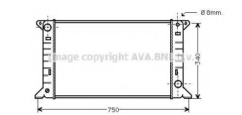 FORD 86VB8005BEB Радіатор, охолодження двигуна