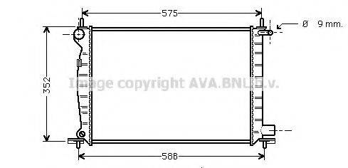 AVA QUALITY COOLING FD2224 Радіатор, охолодження двигуна