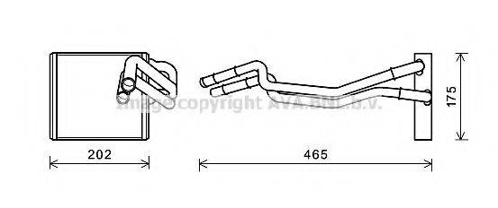 FORD 1743437 Теплообмінник, опалення салону