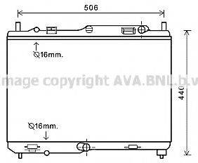 AVA QUALITY COOLING FDA2441 Радіатор, охолодження двигуна