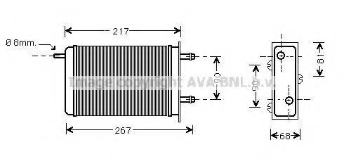 AVA QUALITY COOLING FT6221 Теплообмінник, опалення салону