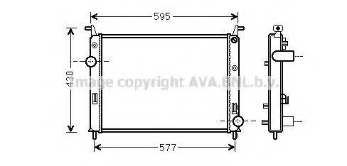 AVA QUALITY COOLING FTA2371 Радіатор, охолодження двигуна