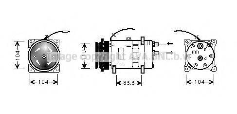 LANCIA 7761693 Компресор, кондиціонер