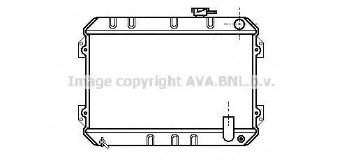 AVA QUALITY COOLING HD2005 Радіатор, охолодження двигуна