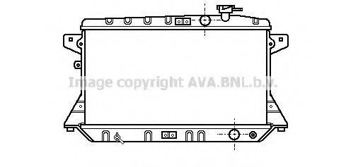 AVA QUALITY COOLING HD2023 Радіатор, охолодження двигуна