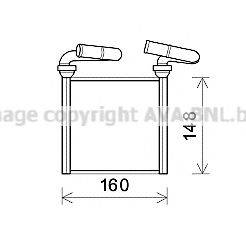 AVA QUALITY COOLING HDA6293 Теплообмінник, опалення салону