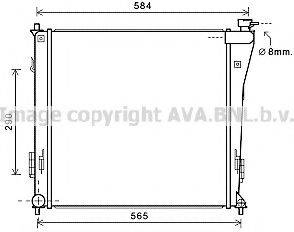 AVA QUALITY COOLING HY2303 Радіатор, охолодження двигуна