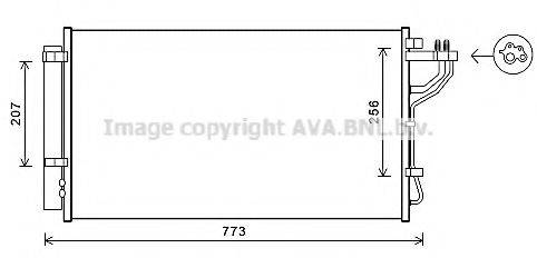 AVA QUALITY COOLING KA5255D Конденсатор, кондиціонер