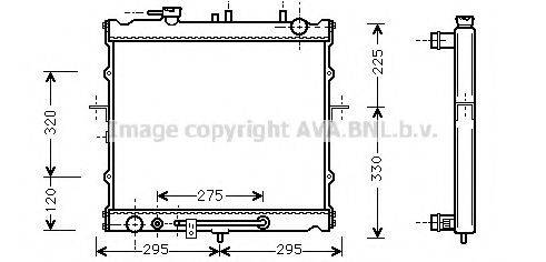 AVA QUALITY COOLING KAA2023 Радіатор, охолодження двигуна